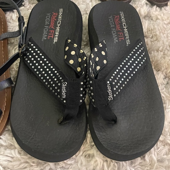 5 Pairs Women’s Size 7 Shoes Sandals‎ Heels Bundle Dress Shoes Black & Brown - Picture 8 of 12